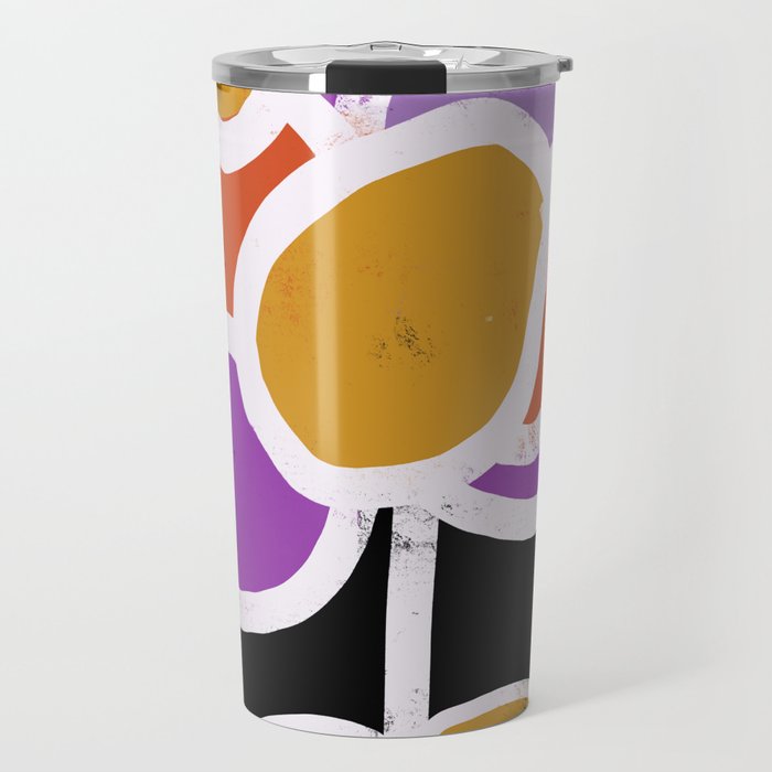 Fiorina 6 - Playful, Modern, Abstract Painting Travel Mug