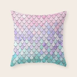 mermaid throw pillow