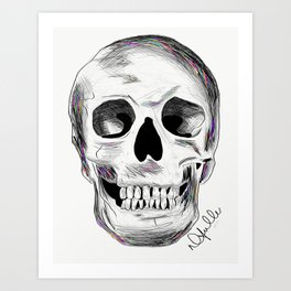 Pirate Skull Art Print | Graphicdesign, Digital, Black And White 