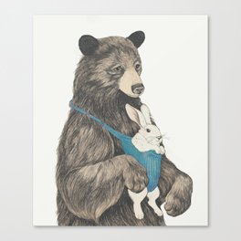 the bear au pair Canvas Print