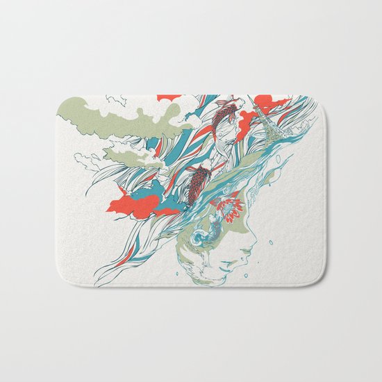 Colours In The Sky Bath Mat