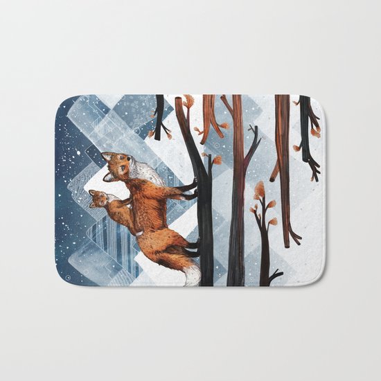 Fox Wood Bath Mat