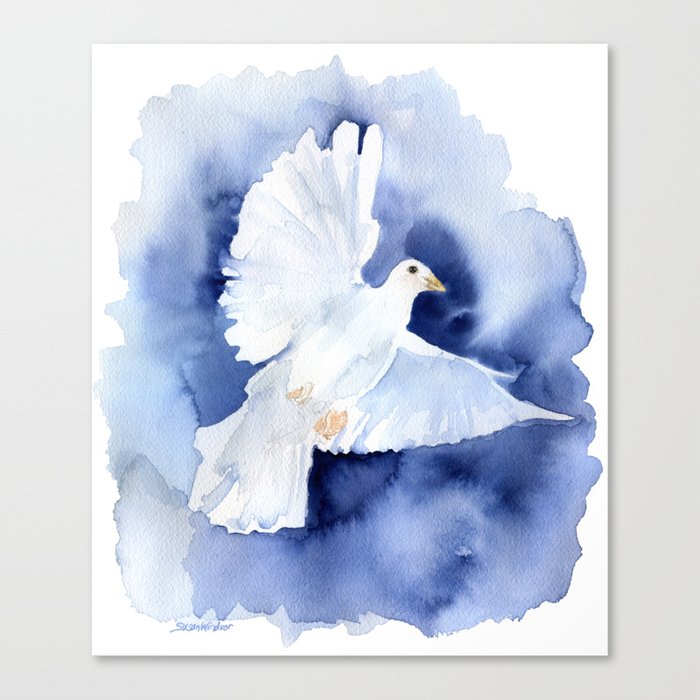 Dove Watercolor Canvas Print By Susanwindsor Society6