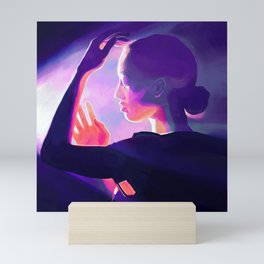 Girl in the Light Mini Art Print