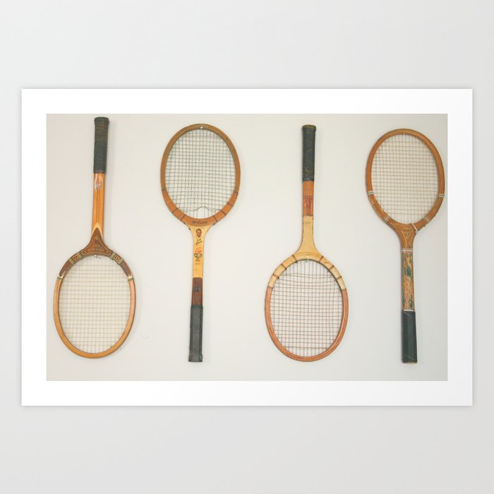 Classic Racquets Art Print