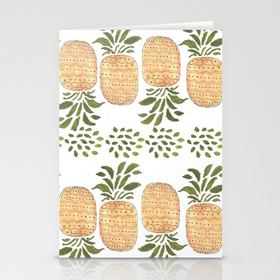 Pineapples Stationery Cards