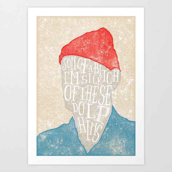 I'm sick of these dolphins Art Print