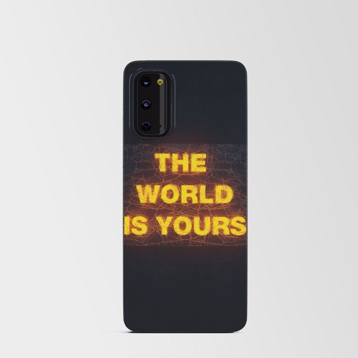 The World Is Yours Neon Android Card Case