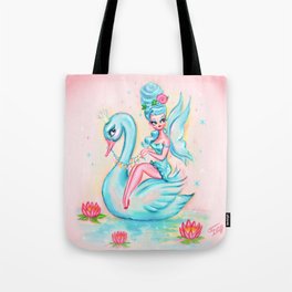 Blue Swan Fairy Tote Bag