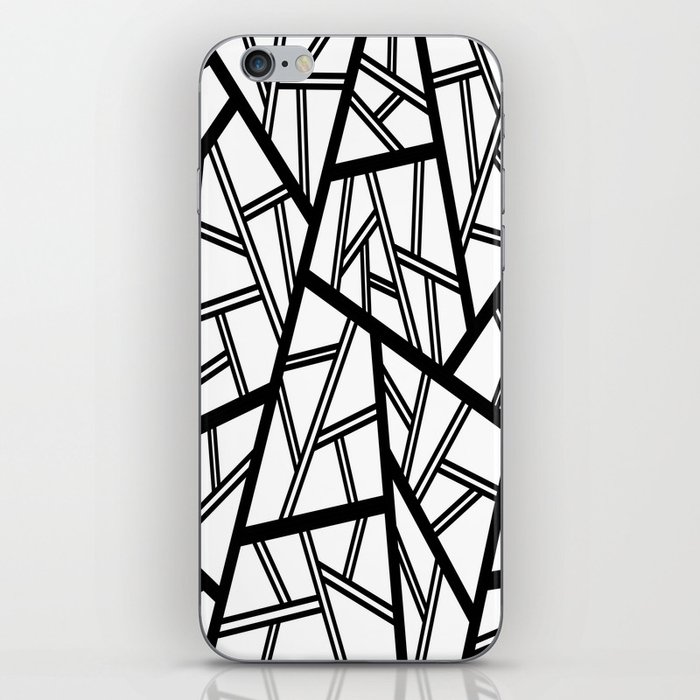 Abstract geometric pattern - black and white. iPhone Skin