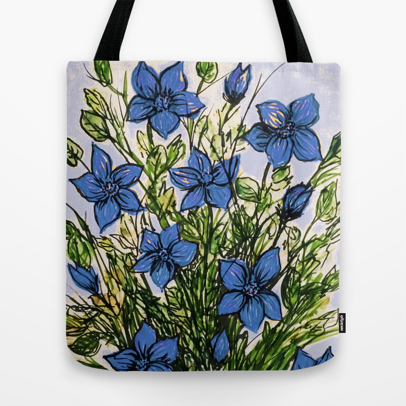 Corn Flour Blues Tote Bag By Rokinronda Society6