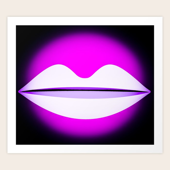 Pursed Lips Art Print by jessiewilliams Society6