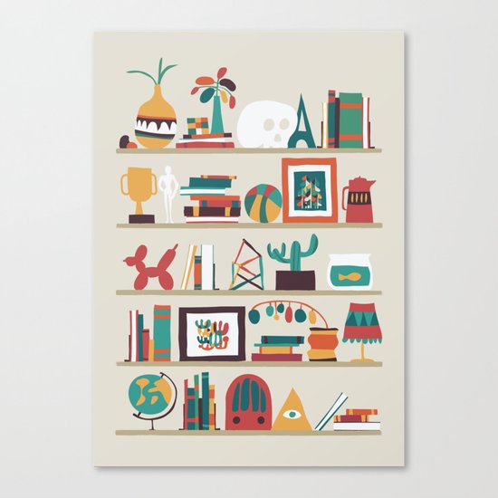 The shelf Canvas Print