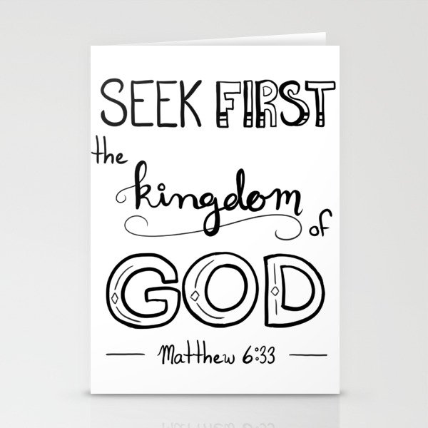 Seek First Classic Stationery Cards