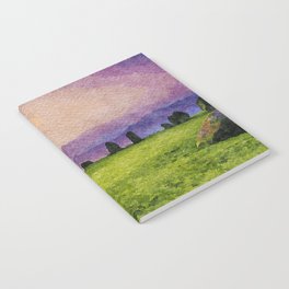 Sunrise at Castlerigg Stone Circle, Keswick, Lake District, Uk. Watercolour Painting Notebook
