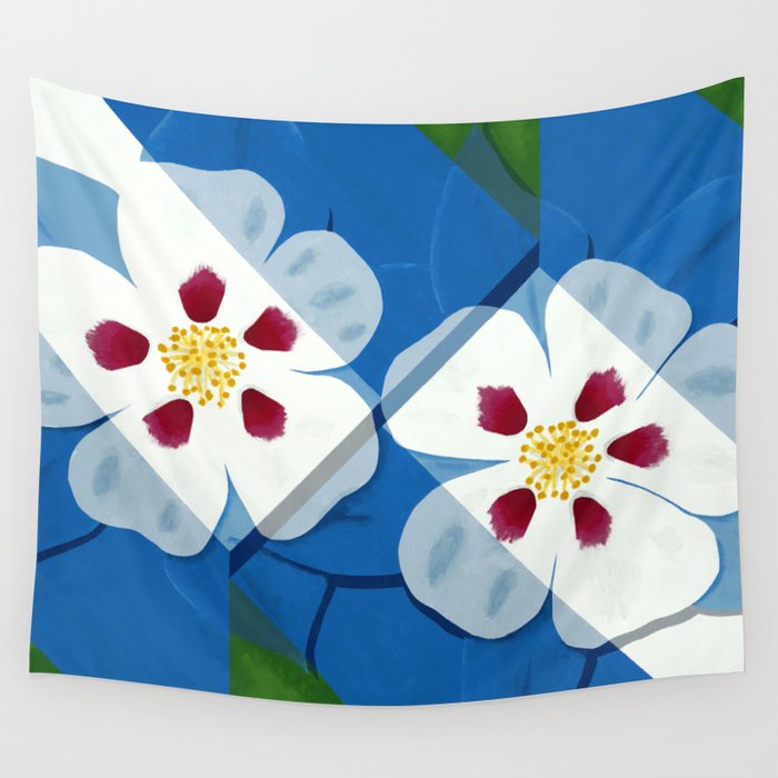 Columbines Wall Tapestry