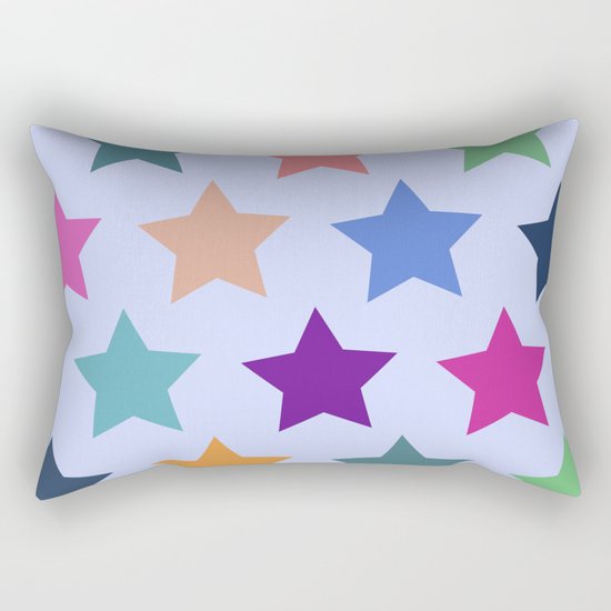 Colorful Stars Rectangular Pillow