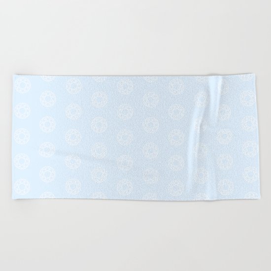 Happy Round Gems Beach Towel