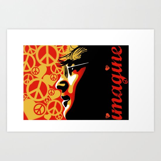 John Lennnon Imagine Art Print