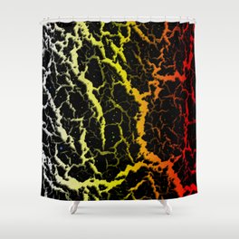 Cracked Space Lava - Heat WYR Shower Curtain