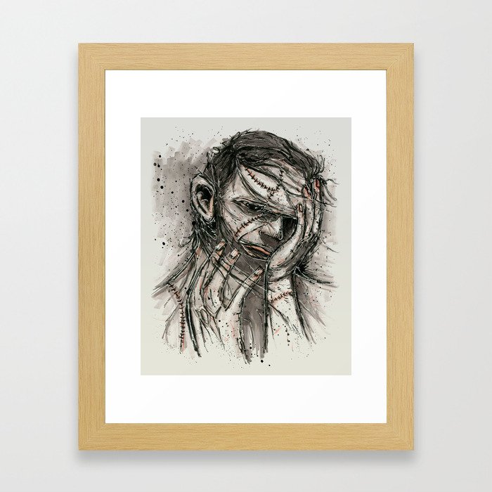 Frankenstein's Monster Framed Art Print