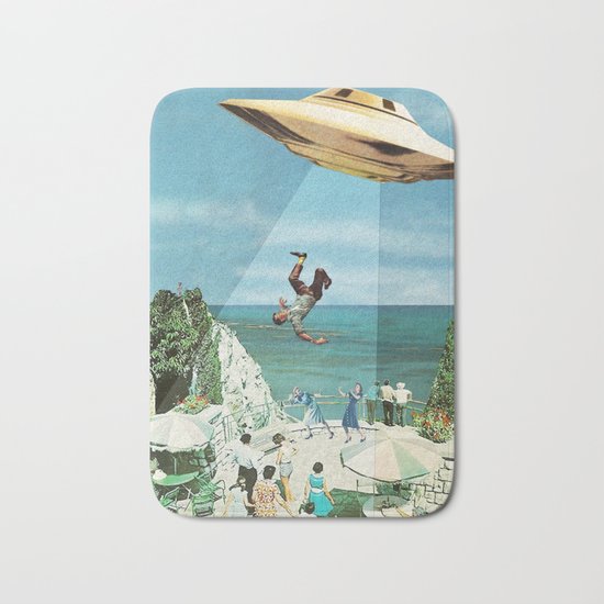 UFO Abduction Bath Mat