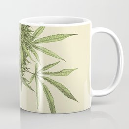 Vintage botanical print - Cannabis Mug