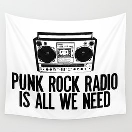 Punk Rock Radio Wall Tapestry