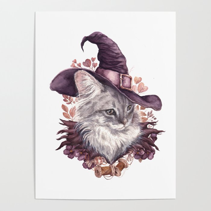 Witch cat Poster