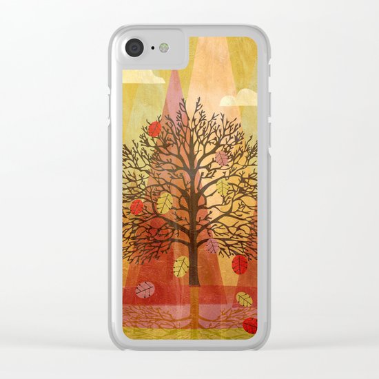 Autumn Tree Clear iPhone Case