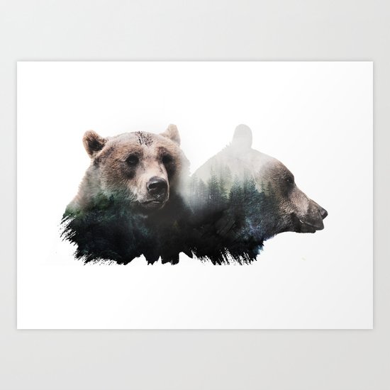Bear Brothers Art Print