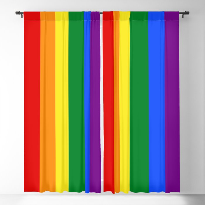 The Rainbow Pride Flag Blackout Curtain