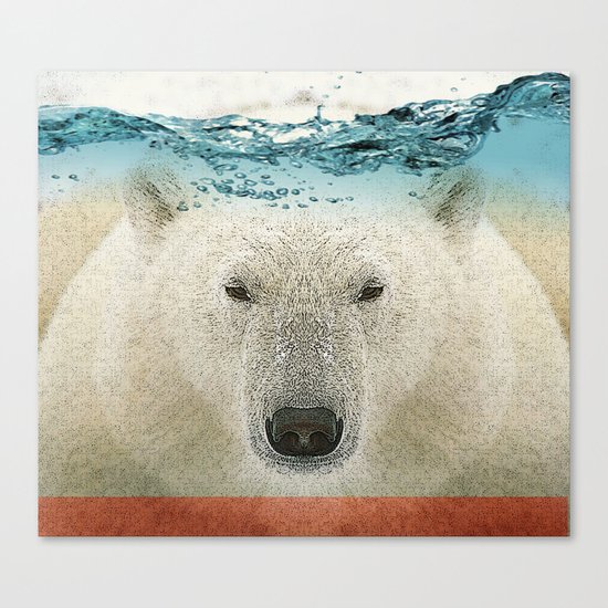 bear line Canvas Print