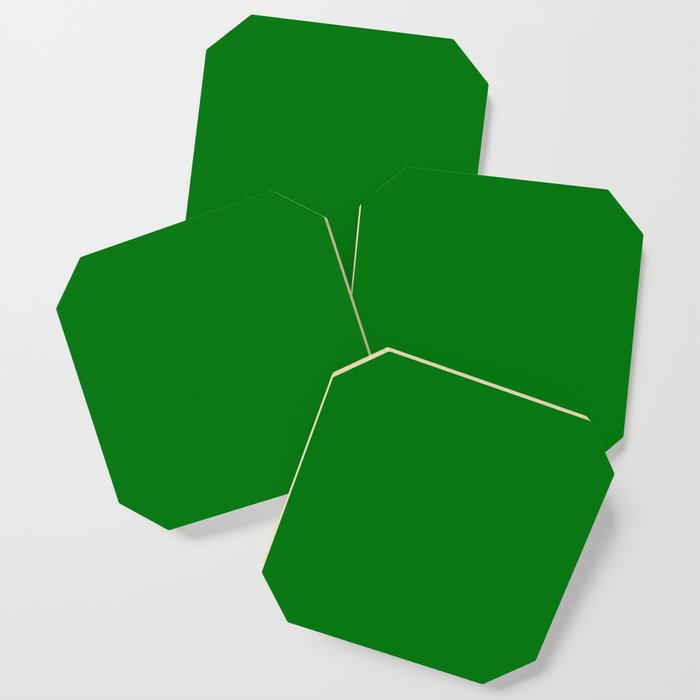 Christmas Holly And Ivy Green Velvet Color Coaster By Podartist Christmas Holly And Ivy Green Velvet Color Coaster