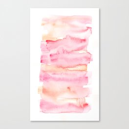 Abstract Watercolor Painting Valourine Original Design141203 Abstract Block 57 Pink  Canvas Print
