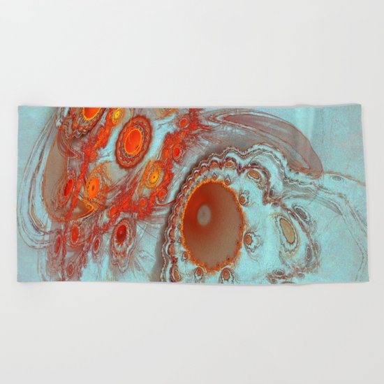Alien worlds Beach Towel