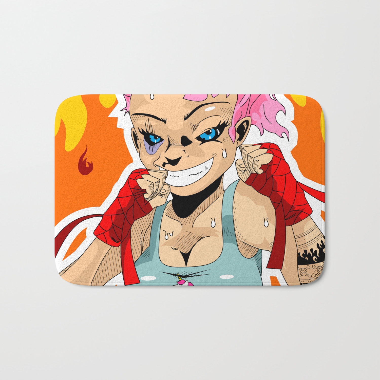 Muay Thai Girl Bath Mat By Pierresbazaar Society6