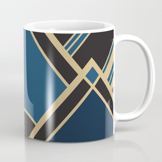 Art Deco New Tomorrow In Blue Coffee Mug