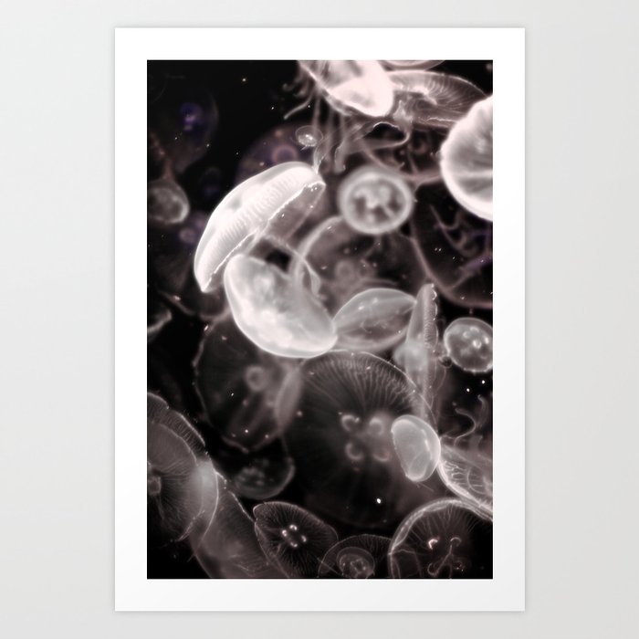 Jellyfish Glow Art Print