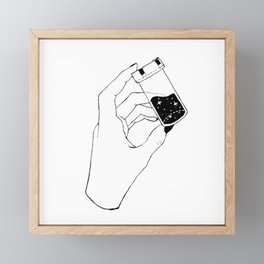 the universe in my hand Framed Mini Art Print