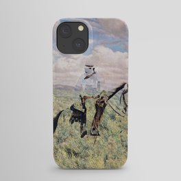 The Unknown Rider in Death Rides The Pecos iPhone Case