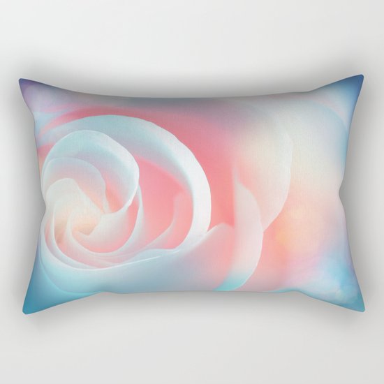 Rose flower and bokeh- Roses Rectangular Pillow