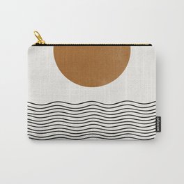 Abstract Landscape, Gold Sun Carry-All Pouch