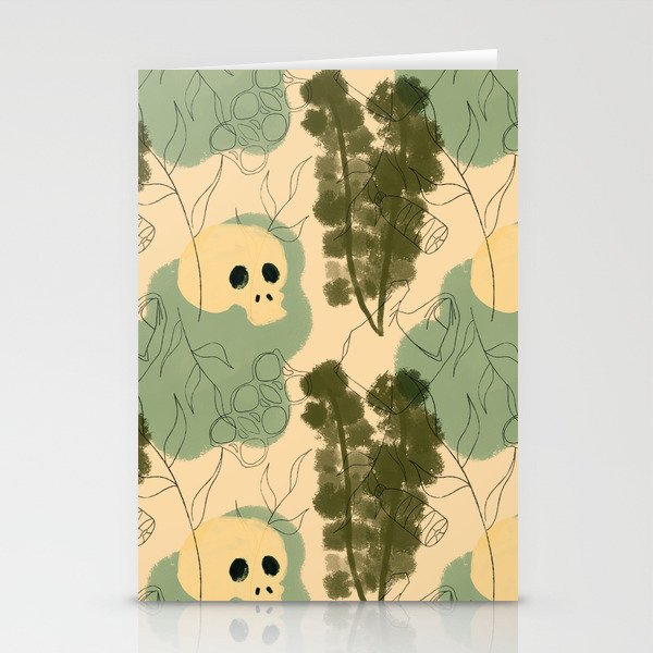 Vintage Plastic Ocean with Skull Stationery Cards