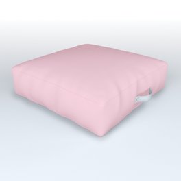 Light Soft Pastel Pink Solid Color Outdoor Floor Cushion