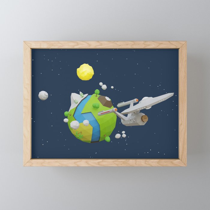 Starship Framed Mini Art Print