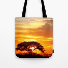 African sunrise Tote Bag