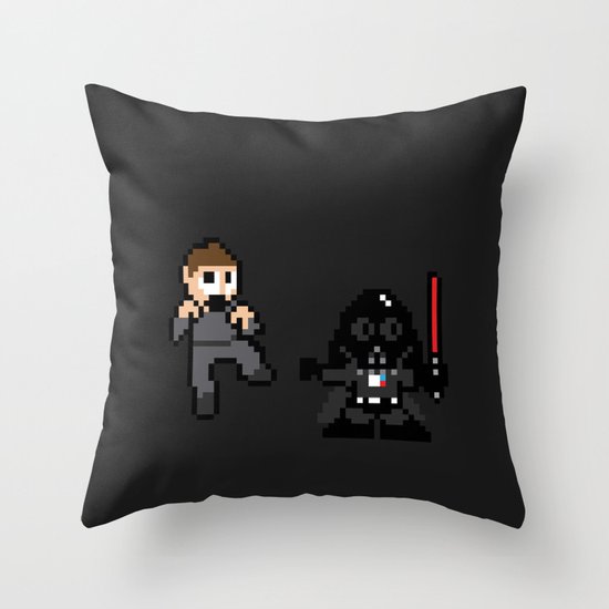 Pixel Wars Throw Pillow