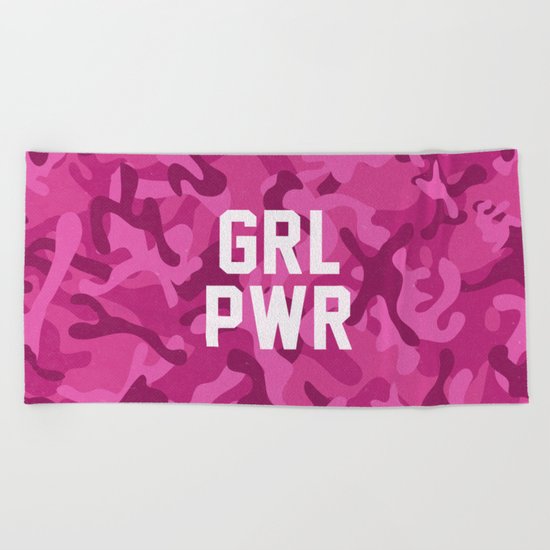 GRL PWR Beach Towel