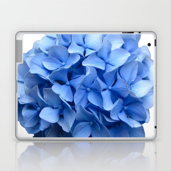 Nantucket Blue Hydrangea Flower Laptop & iPad Skin
